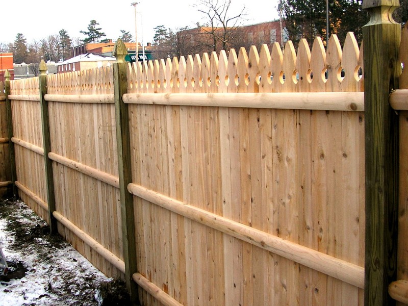 Gothic Style Wood Fence