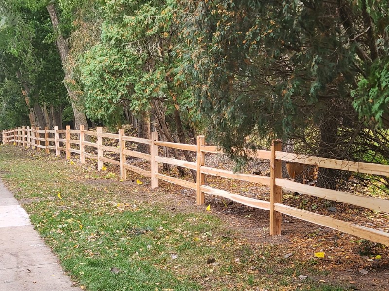 Split Rail Wood Fence Style